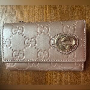 Gucci Women's Brown Embossed key Wallet